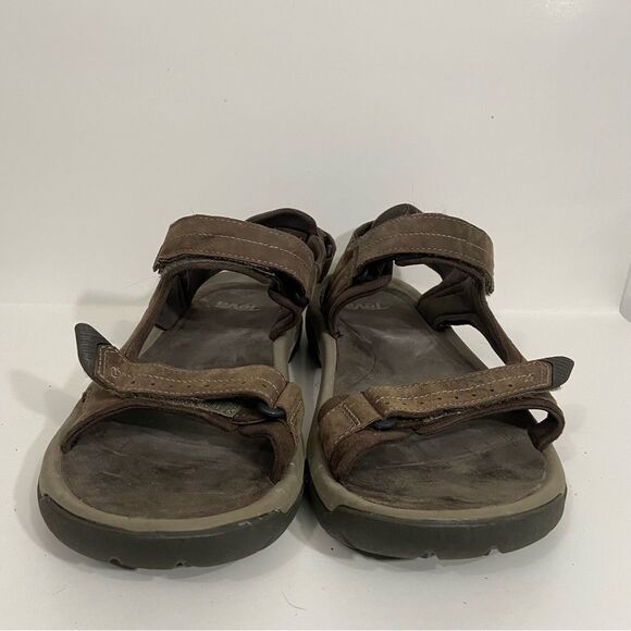 Teva Brown Leather Velcro Strap Outdoor Athletic Sandals main image 5